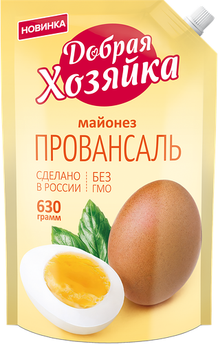 Майонез ДОБРАЯ ХОЗЯЙКА Провансаль 50,5% дой-пак 630 г