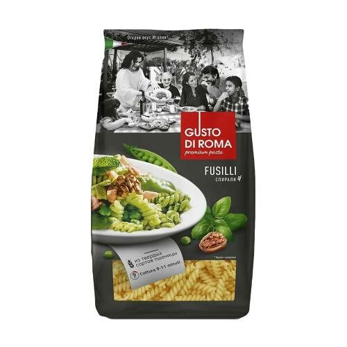 Макароны Gusto di Roma Fusilli Спирали 400 г
