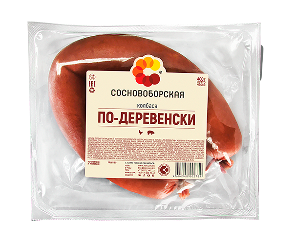 Колбаса полукопченая Сосновоборская по-деревенски