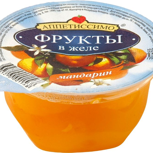 Желе плодово-ягодное Аппетиссимо Мандарин в желе