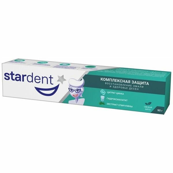 Зубная паста Stardent Комплексная защита 90г