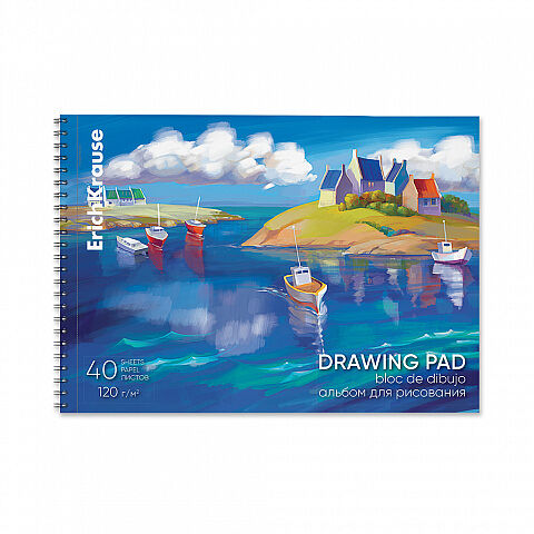 Альбом для рисования ERICHKRAUSE Art spirit, А4, 40 листов, на спирали, Арт. 61528