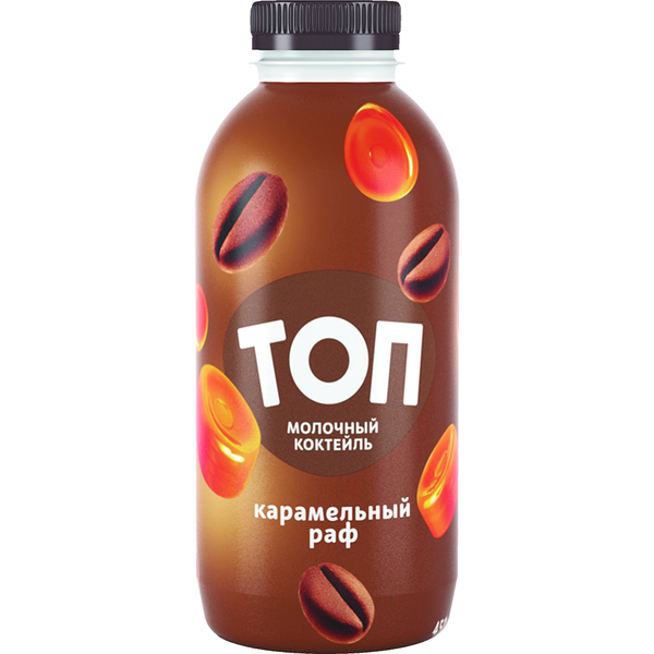 Коктейль молочный «Топ» карамельный раф с кофе, 1%