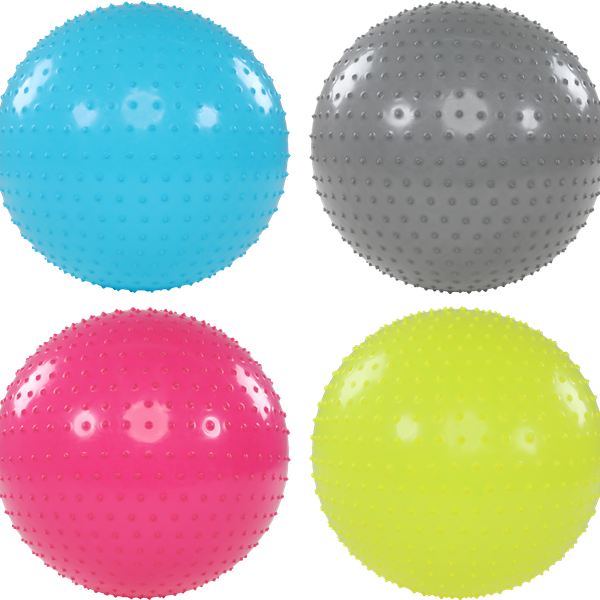 Мяч гимнастический массажный ACTIWELL d=75см, с насосом, Арт. IR97405, в ассортименте