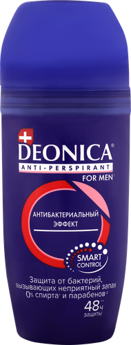 

Дезодорант-антиперспирант ролик мужской Deonica For Men Антибактериальный Эффект 50 мл