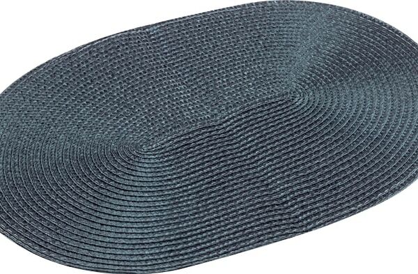 Салфетка сервировочная Рыжий кот плетеная темно-синяя 30*45см