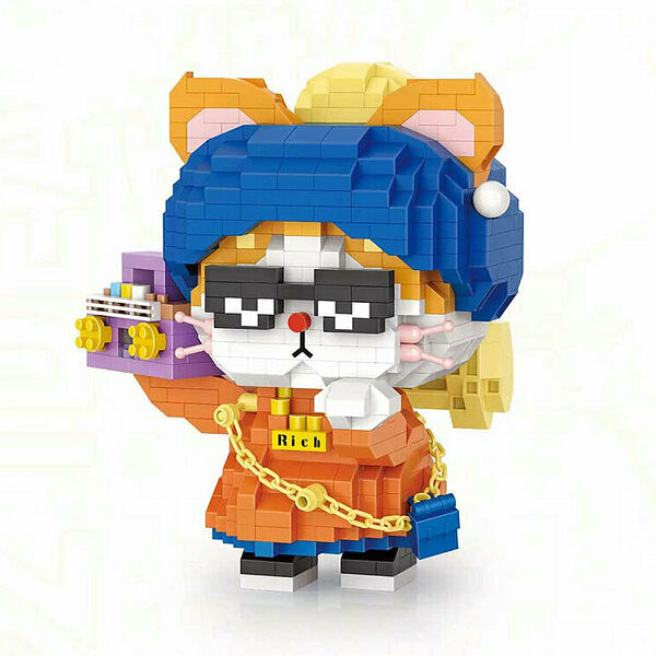 Конструктор LOZ 9279_MK Конструктор Котик-рэпер