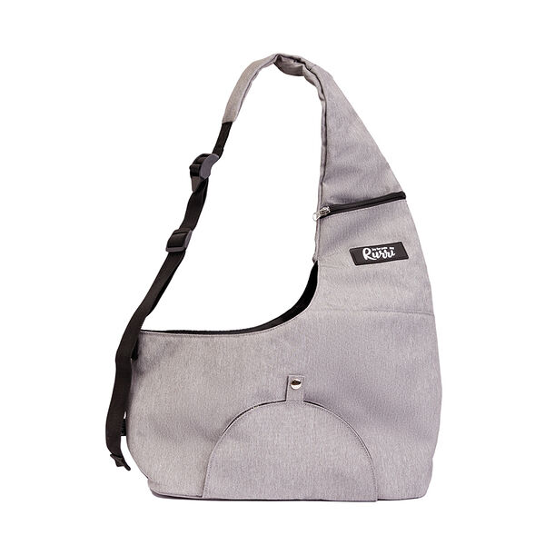 Слинг для переноски кошек и собак RURRI 32x24x18 см серый