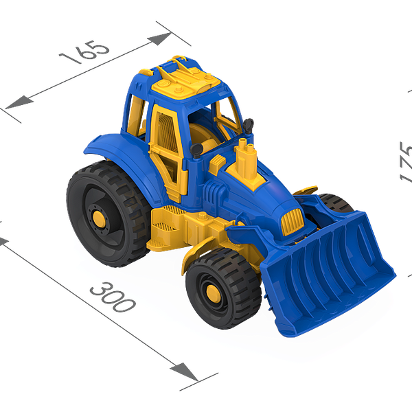 Трактор с грейдером арт. 398