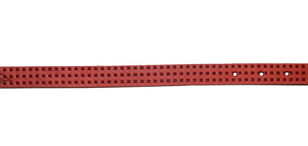 Ошейник для собак мелких пород тиснение красный 22-29 х1,4 см