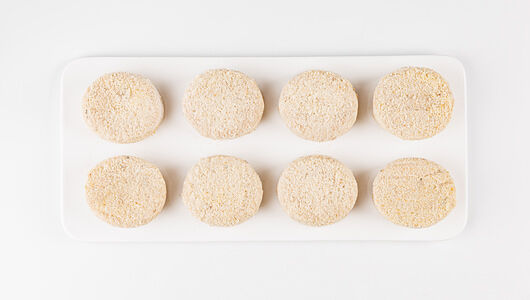 Котлеты рыбные из трески с зубаткой, замороженные