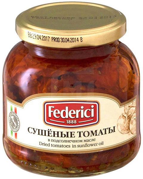 

Томаты Federici сушеные в подсолнечном масле