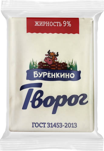 

Творог Буренкино 9% БЗМЖ 180 г