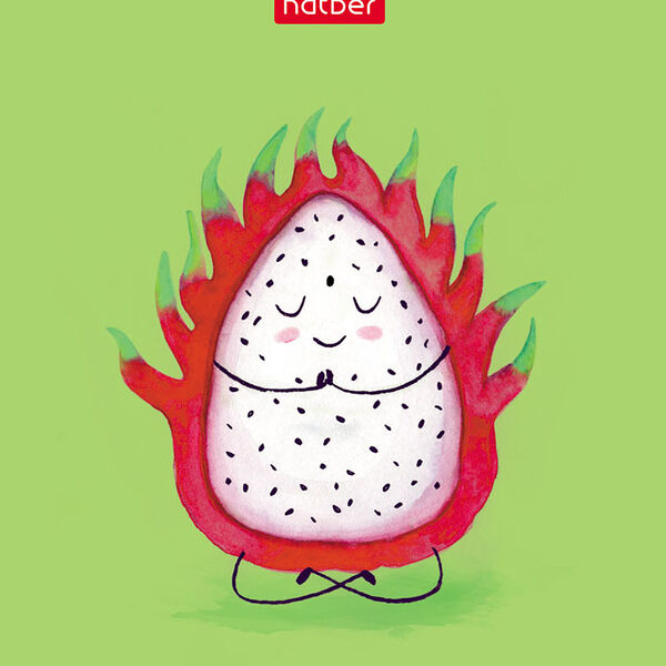 Блокнот Hatber Йога-Фитнес клетка, А7, 60 листов, в ассортименте