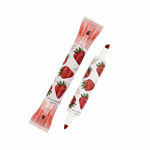 Текстовыделитель Bruno Visconti Tutti Frutti Клубника красный с запахом, 1 шт