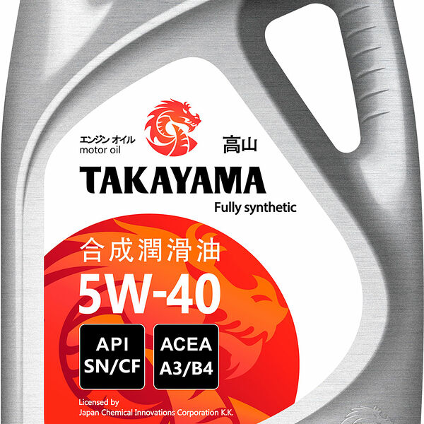 Масло моторное синтетическое Takayama API SN/CF 5W-40 4л
