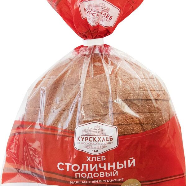 Хлеб Курскхлеб Столичный ржаной-пшеничный  нарезанный подовый