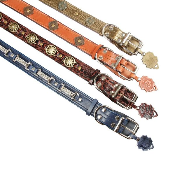 Ошейник для собак DOGGER с фурнитурой 40 мм, цвета в ассортименте