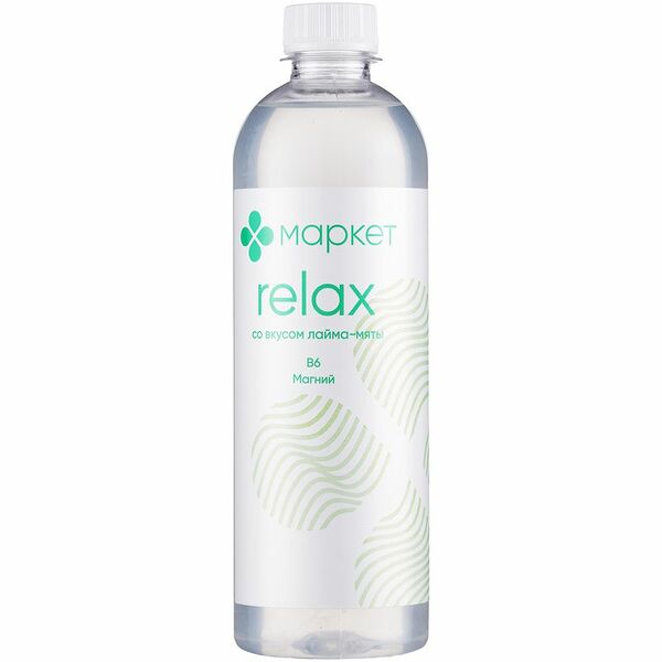 Напиток Маркет Relax со вкусом лайма-мяты, витаминизированный, негазированный 