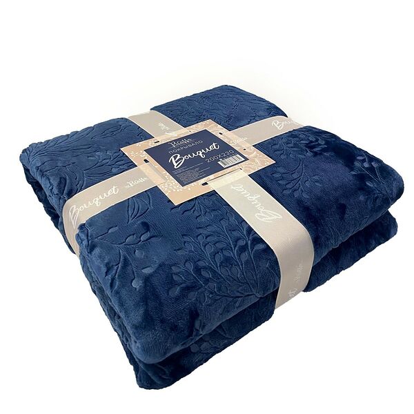 Покрывало Picassa Bouquet, Евро, 220х240 см, темно-синий