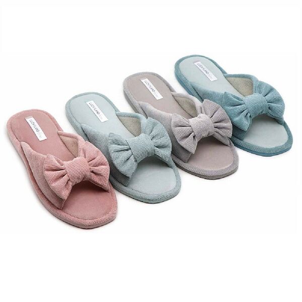 Тапочки домашние женские Lucky land Классик, размер 39, о/н, текстиль, цвет в ассортименте