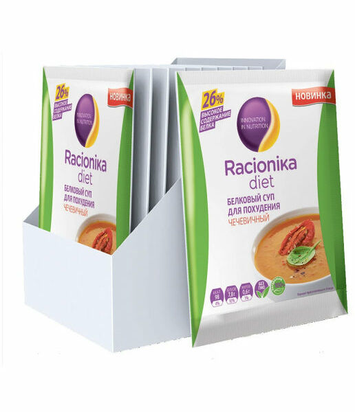 Суп белковый Racionika для похудения чечевичный