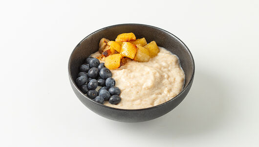 Каша овсяная со свежей голубикой и карамелизированными бананами, 320г