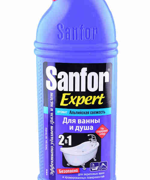Средство чистящее для ванны и душа Sanfor Альпийская свежесть