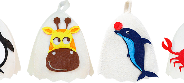 Шапка банная ГлавБаня с аппликацией, в ассортименте арт. Б41002Л