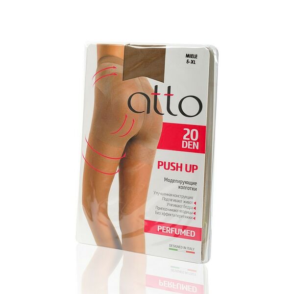 Женские моделирующие колготки Atto Push Up 20den Miele 5 размер