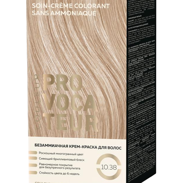 Краска для волос Provocateur безаммиачная 10.38 Кремовый шелк 135 мл