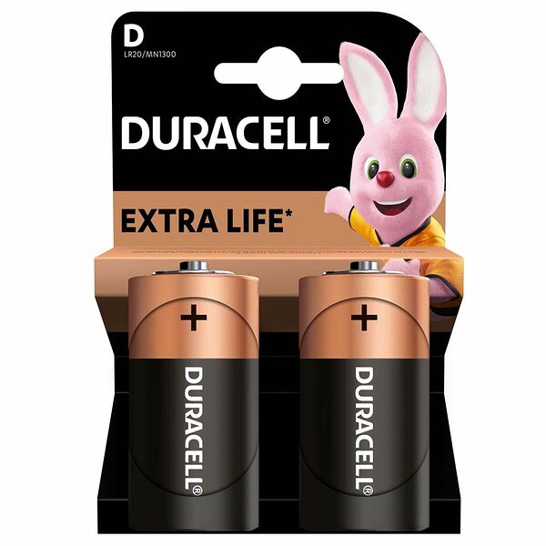 Batarea DURACELL D alkaline (2 шт) (шк 512) (623315)