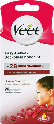 

Полоски восковые Veet Easy-Gelwax Suprem Essence для лица 20 шт.