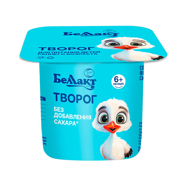 Творог для пит детей раннего возраста 6% 100г п/ст Беллакт
