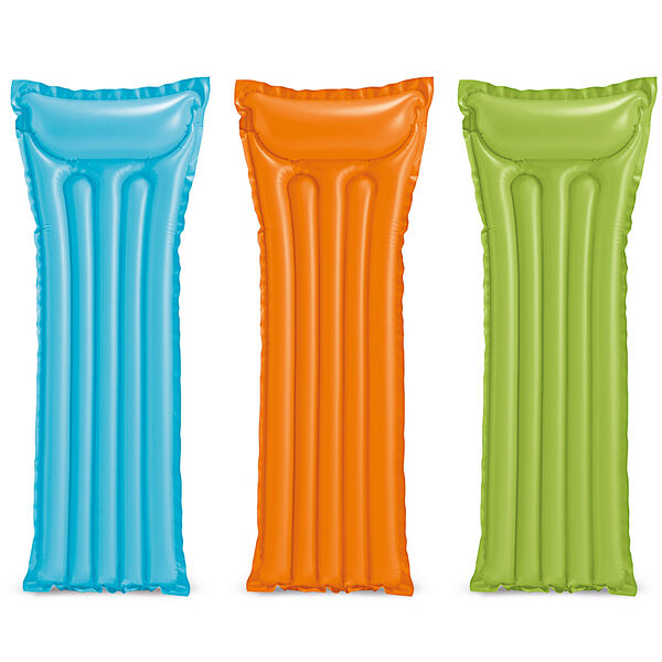 Intex матрас пляжный надувной, 183x69см, 3 цвета 59703np