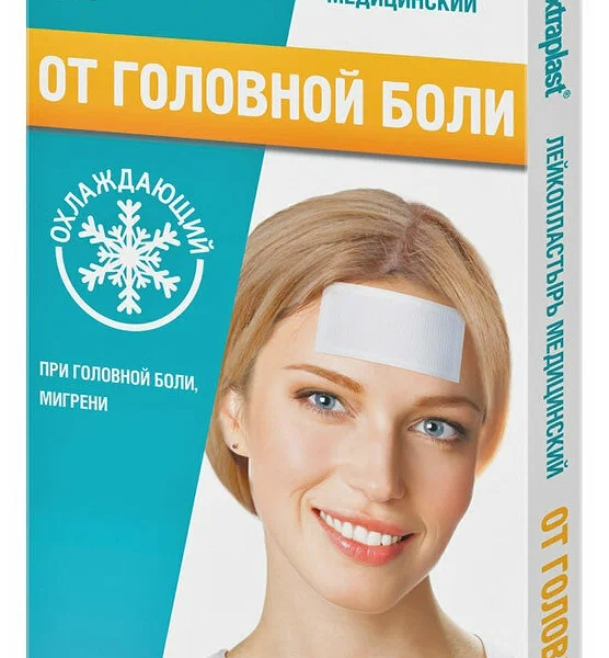 Extraplast лейкопластырь компресс охлаждающий от головной боли 5 х 12 см 2 шт