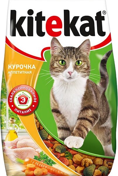 Китекат Корм курочка аппетит х18 вес 350г имп. ОДО 