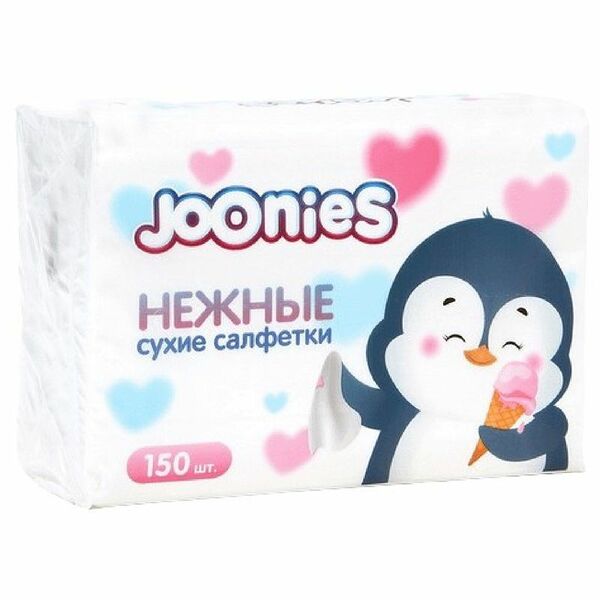 Салфетки Joonies бумажные 3 слоя 150 шт.