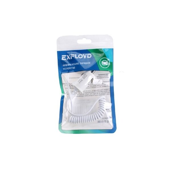 Автомобильное ЗУ EXPLOYD EX-Z-315 8 PIN 1M 1А белый