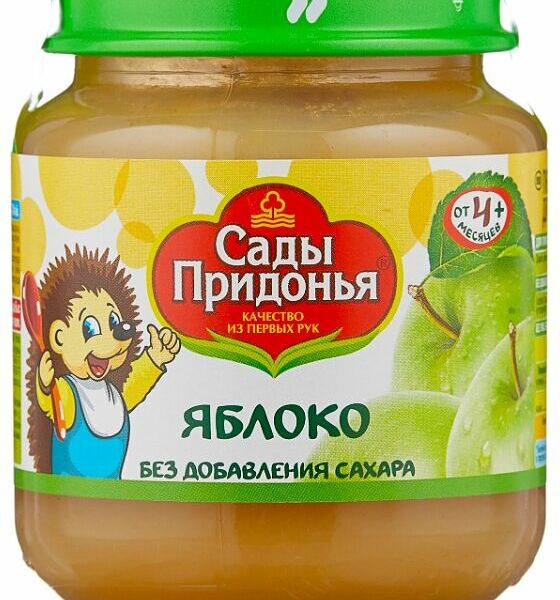 Пюре фруктовое Сады Придонья Яблоко с 4 месяцев