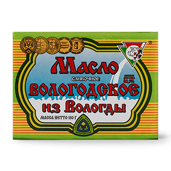 Масло сливочное Из Вологды Вологодское 82.5%, 180г