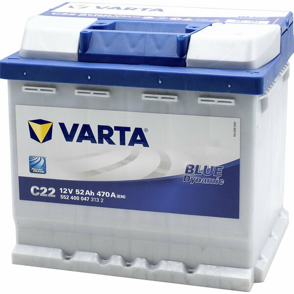 Аккумулятор VARTA Blue Dynamic (C22) 52 Ач 470 А обратная полярность