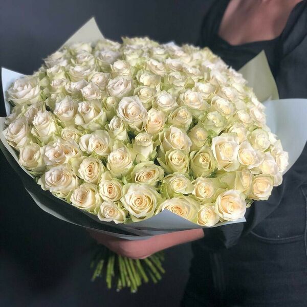 Букет из 101 белой розы