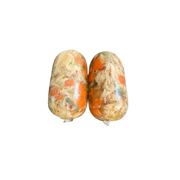 Продукт в желе из мяса ц/б Цыпленок с овощами в желе вар охл вес Шацкий Мастер