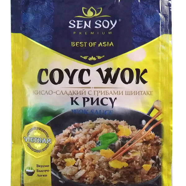 Соус к рису Sen Soy WOK с грибами шиитаке кисло-сладкий