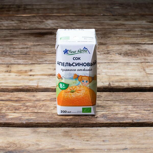 Сок прямого отжима Апельсиновый