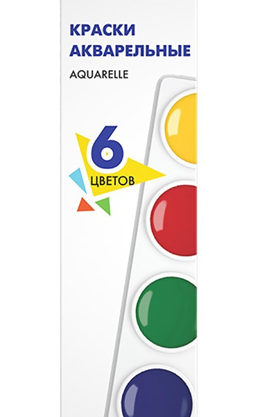 Акварель ERICHKRAUSE 6 цветов, Арт. 51440