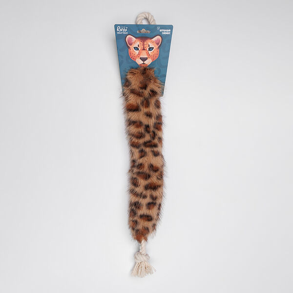 Игрушка с шуршащим элементом для собак Хвост леопарда, 63х7х5 см