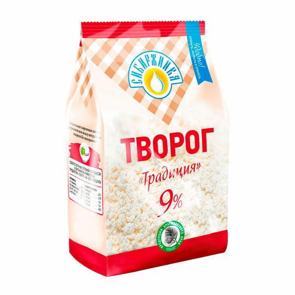 Творог Сибиржинка Традиция 9% 500 u