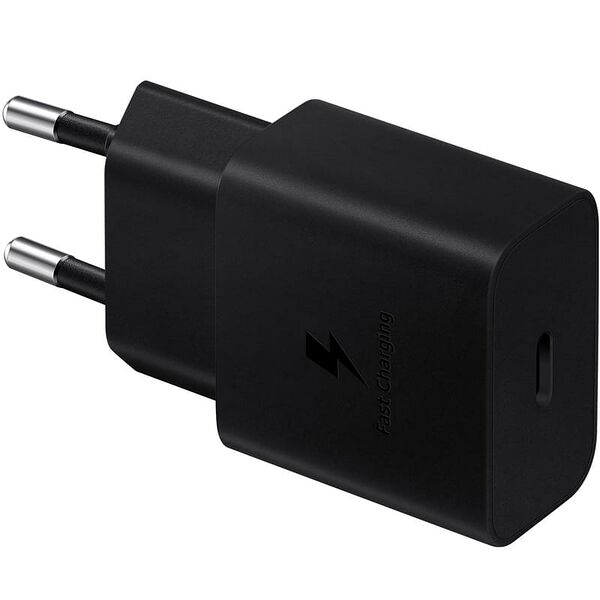 Адаптер питания Samsung, 1*Type-C 15Вт+Cable, Black (EP-T1510XBEGRU)